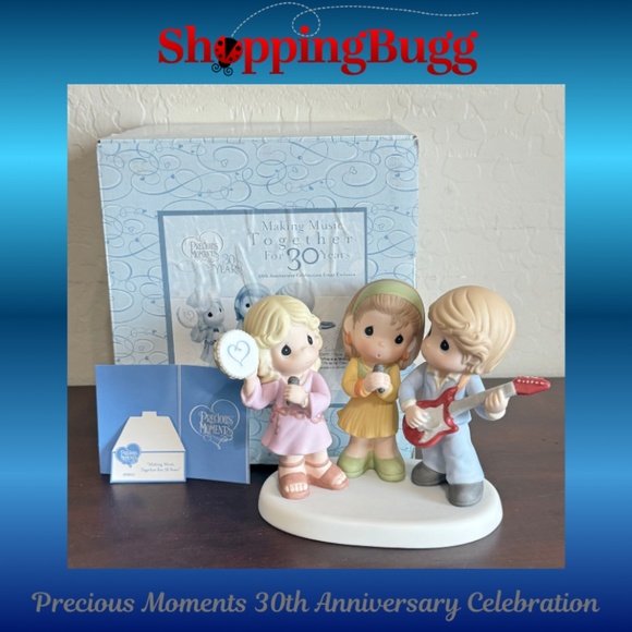Precious Moments Making Music Together For 30 Years Signed by Sam Butcher 890021 - Picture 1 of 16